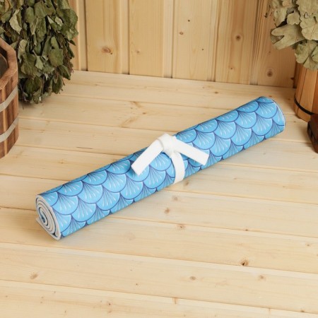 A sunbed for a bath with a printer "Water Dragon" in a case, 50x150cm, blue