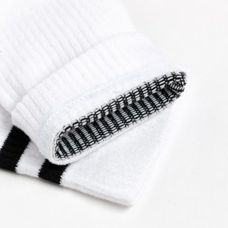 Socks "stripes", white color, size 36-40-3