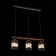 Suspended EVOLUCE lamp. Sle114403-03. Abiritto. 3x60 watts, E27, 60x10x20.5 cm, black color, dark tree