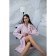 Frequency bathrobe, size 48, light pink color
