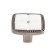 Pen button Elegant, ceramic, old silver color