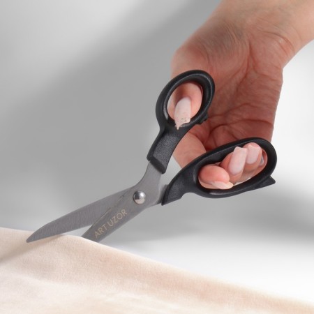 Clothing scissors, 7 ", 18 cm, black color-3