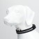 Collar with backlight, charging from USB, size XL, Osh 42-56 cm, 3 modes, black