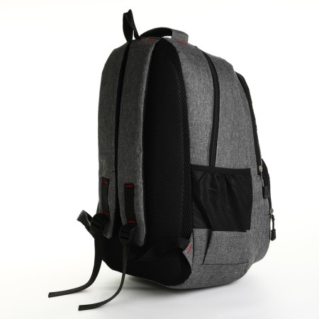 Youth backpack on lightning, 6 pockets, gray color-3