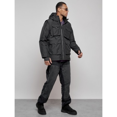 Luy jacket transformer male winter, size 54, black color-26
