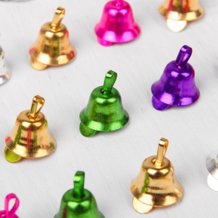 Bell for needlework, set of 20 pcs., Size 1 pc. - 1.1 cm, color mix-2