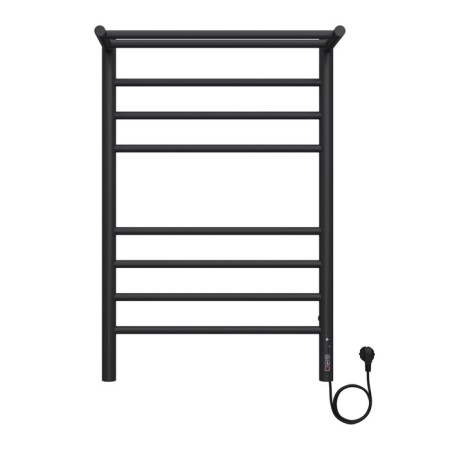 Terminus heated towel rail "Aurora" P8, 500x800 mm, on the right, black matte