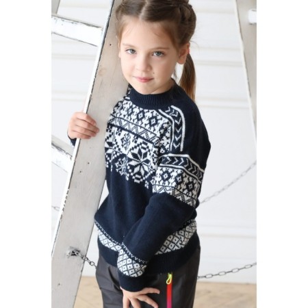 Children's sweater, size 32, blue color-7