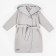 Халат детский с капюшоном Amarobaby Waffle, рост 122-128 см, цвет серый