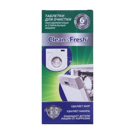 Clean & Fresh dishwasher tablets, 6 tablets
