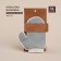 Massage Massage Massage SL Home "Ortika", cotton, 20 × 17 cm, color gray color
