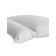 Buckwheat transformer pillow, size 50x70 cm, white color