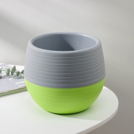 Flower pot "Japan", 2 l, the color of gray-fist-1