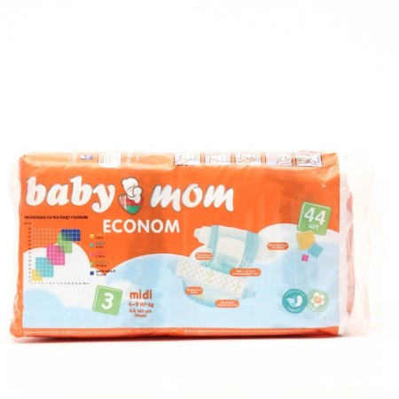 Distributes for children "Baby Mom" ​​Econom 3, (4-9 kg), 44 pcs-1