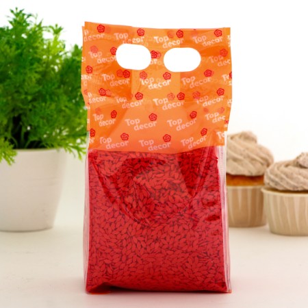 Confectionery sprinkling "sponges", red, 750 g-2