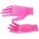 Nylon gloves, knitting class 13, size 9, fuchsia