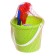 Avgdake sandbox set, with molds, 9 items