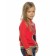 Sweatshirt for girls, height 104 cm, red color