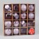 Set of balls plastic 16 pcs "Isabelle" Asteroid face, lilac