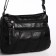 Female bag on one shoulder, on a zipper, black color
