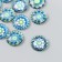 Decor (cabochon) for creativity glass "Flower patterns" mix d = 1.6 cm