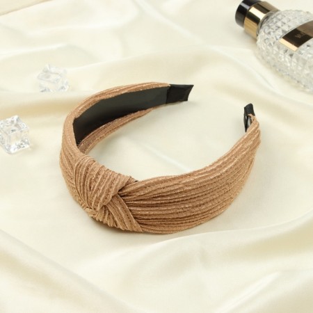 Hair rim "Sally" 4 cm, mustard