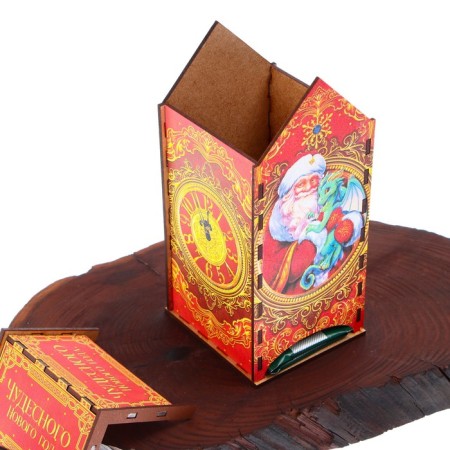 Tea house "Santa Claus" 19.2 x 8.6 cm.-1