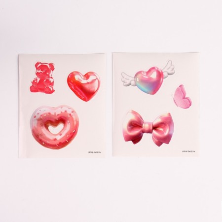 Soft toy "lovely bunny" in a set with stickers-4