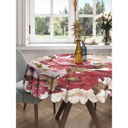 The tablecloth "Ripe flowers", round, Saten, d = 150 cm