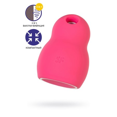 Vacuum Clit stimulator Satiffyer Pro to Go 1, red color