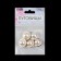 A set of buttons on the leg, d = 21.5 mm, 5 pcs, pearl/gold color