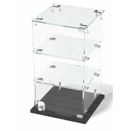 Desktop window, 2 shelves, 300 × 300 × 500, chipboard, glass color gray-1