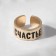 A ring with the inscription "Happiness", the color is gold, dimensionless