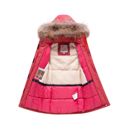 Winter park for a girl, orange color, height 116-5