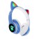 MYBIT W-32 heads, wireless, MIC, BT 5.0, AUX, Microsd, MP3, 400 mAh, blue