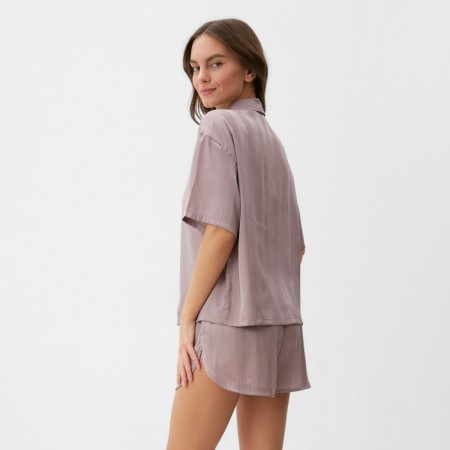 Female pajamas (shirt and shorts) KAFTAN "strip" size 40-42, pink-3