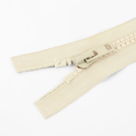 Lightning "Tractor", No. 8, detachable, automatic lock, 70 cm, ivory color-1