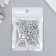 Beads for creativity plastic "Round. Silver" d = 3-8 mm, set 10 grams