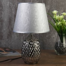 Table lamp 7555092TL/1 E14 40W silver 21x21x32 cm Risalux