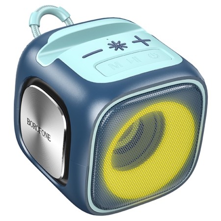 Portable column Borofone BR29, 1200 mAh, 7 W, BT 5.3, FM, TF cards, USB, AUX, Blue-1