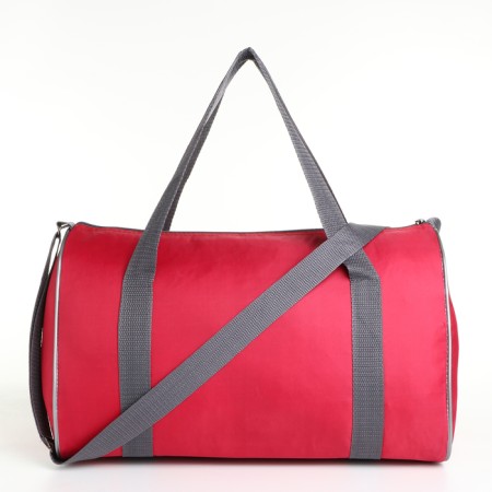 Sports bag with lightning, external pocket, long belt, pink color-1