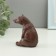Figure "Bear sits" 9x5cm, brown