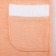 Women's bathrobe, size 48, white/peach, Makra