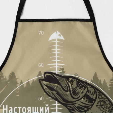 Apron "Real Fisherman" 65*80cm, 100% p/e, oxford 210g/m2-1