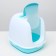 Closed toilet with a scoop, 47 x 40 x 39 cm, white and white