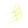 Nylon screed 2.5x150 mm tundra, yellow color, 25 pcs