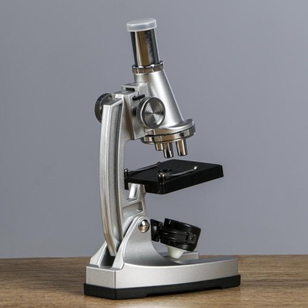 Microscope with a projector, a multiplicity of an increase in 50-1200x, with backlight,-6