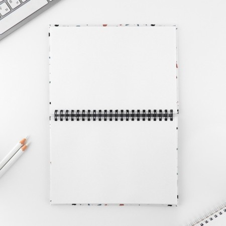 Sketchbook in a solid cover on the crest A5, 80 liters. 100 g/m "Marble"-4