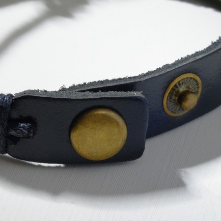 Bracelet Skin "Low Blobo" hippie, brown color, l = 22.5 cm-2