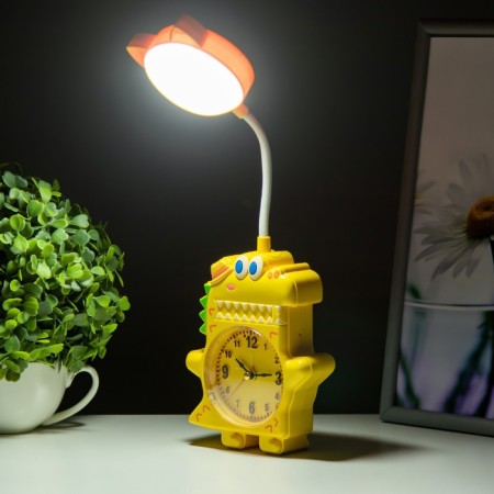 Dinosaurus table lamp LED 3W from AA/USB batteries yellow 4x12x35 cm Risalux-2